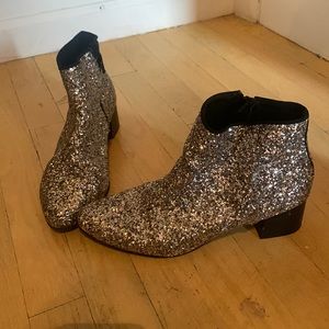 GLITTER LOW BOOTS